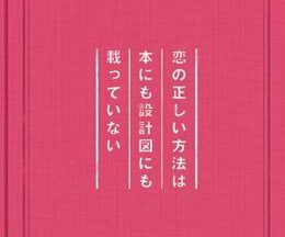 恋の正しい方法は本にも設計図にも載っていない